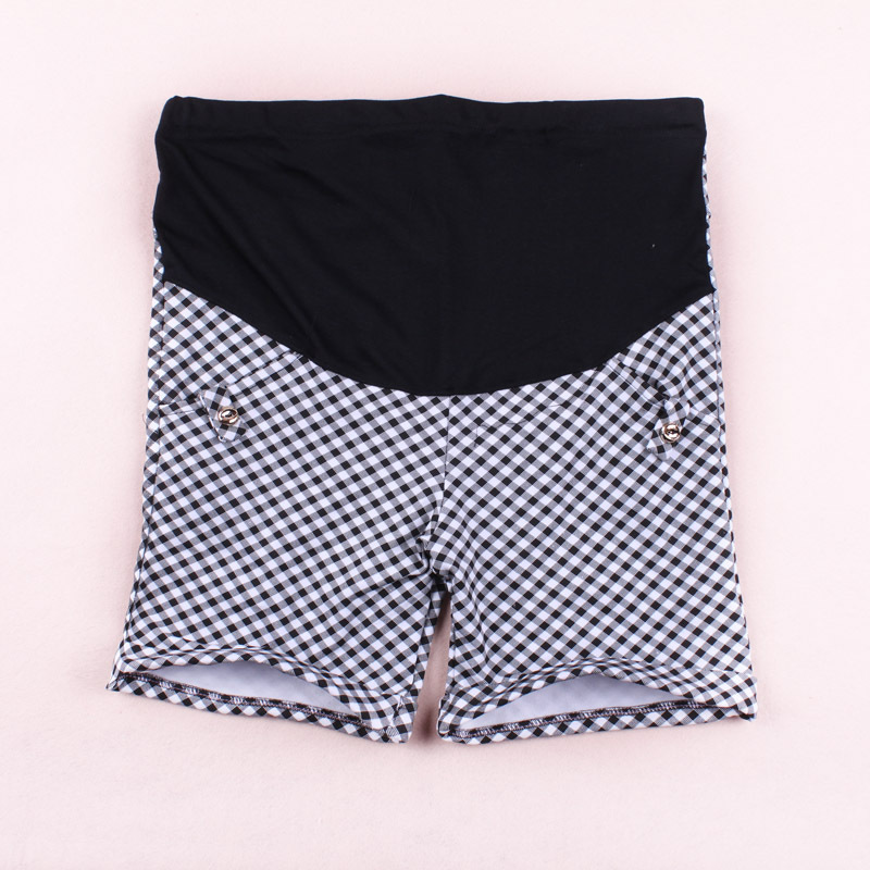 Don cotton - dc102 summer maternity clothing maternity pants perfect plaid belly pants shorts