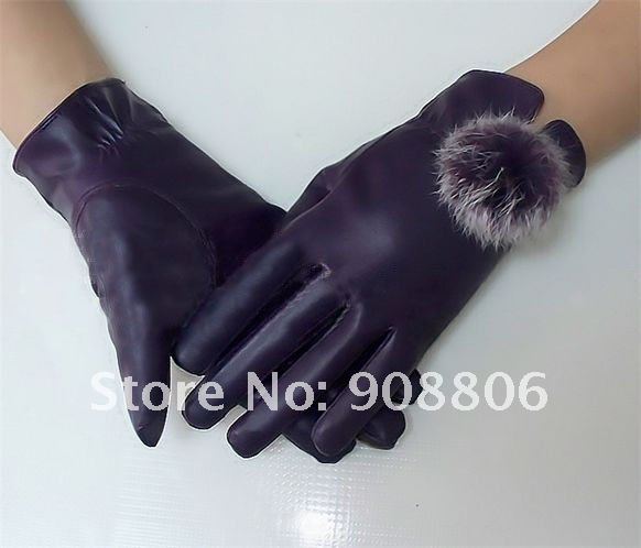 Don't miss Ladies Fashion Leather Goves winter gloves Lined velvet Size S/M/L