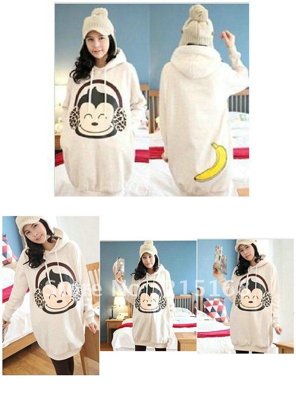 dong outfit new fashion leisure pregnant woman upset pregnant women who clothes coat cartoon large size guard coat