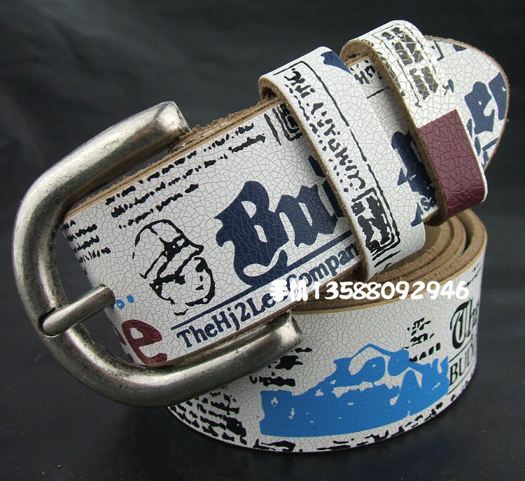 Doodle pin buckle cowhide belt casual fashion genuine leather casual pants strap all-match belt Women casual 1212