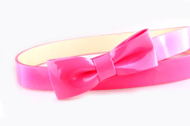 Dora fashion candy color women's strap japanned leather bow women's belt 6
