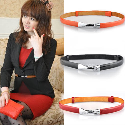 Dora hook after adjust women's strap fashion japanned leather belt