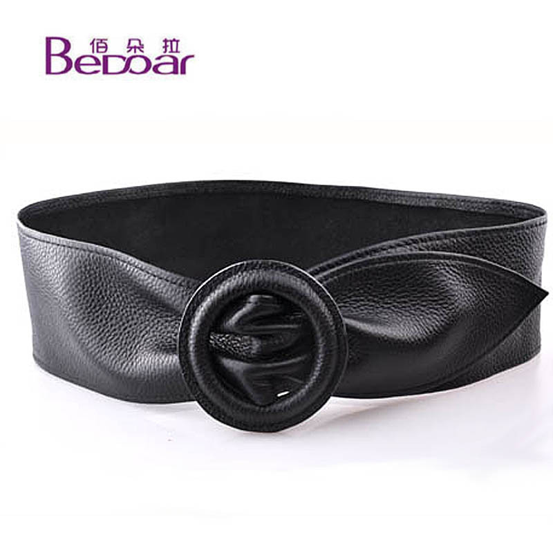 Dora soft leather bag buckle women's strap fashion cummerbund anti-allergic wide belt