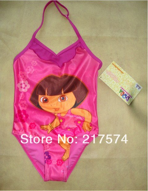 Dora swimming Dress free shipping Dora swimming bathers swiming wear two piece swimwear swimsuits swimmers  for 2013 Summer