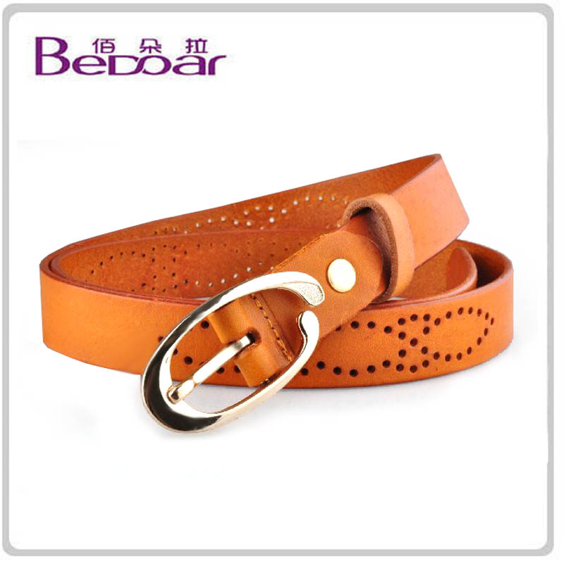 Dora the first layer of cowhide cutout women's genuine leather strap genuine leather belt cowhide strap