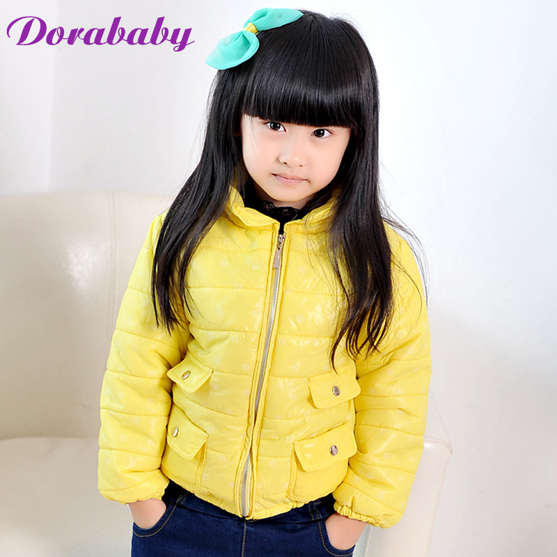 Dorababy children's clothing winter female child wadded jacket outerwear child fashion cotton-padded jacket cotton-padded jacket