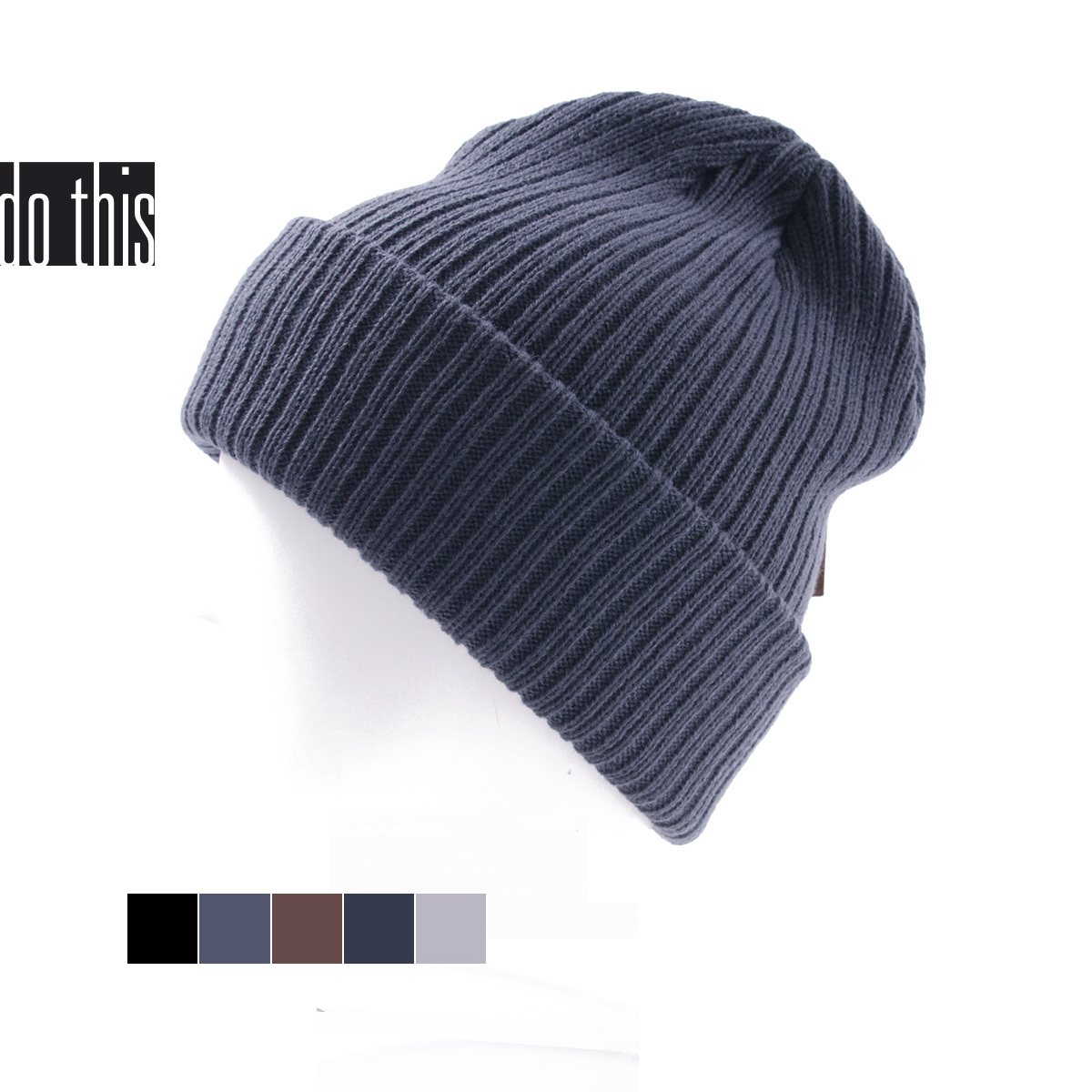 Dothis winter brief fashion thermal thickening paintless knitted hat 1m1042-1