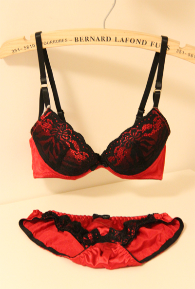 Double black lace bra women's bra underwear set 2157 sistance