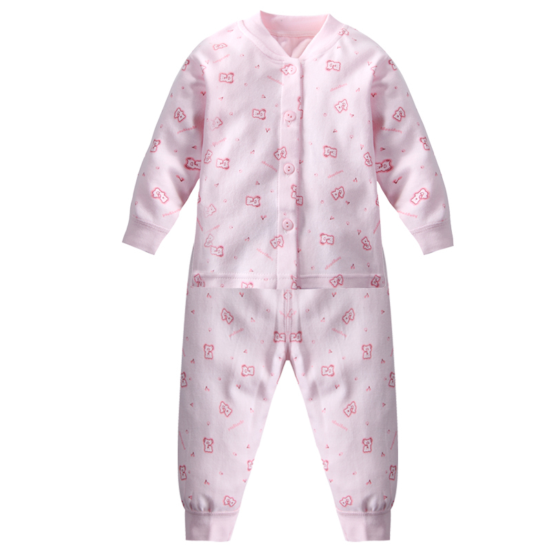 Double fabric bamboo fibre baby underwear sleepwear twinset 118