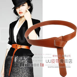 Double faced soft leather all-match strap decoration female wide belt genuine leather strap