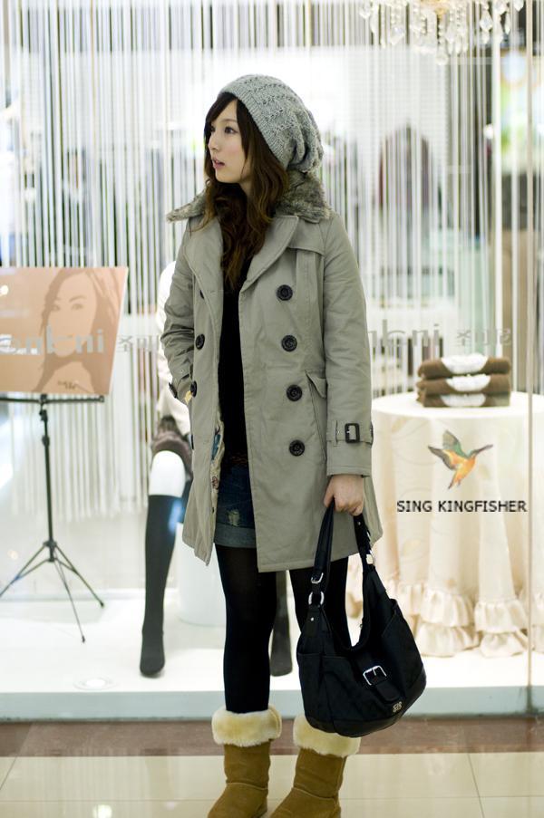 Double layer black cotton wear-resistant bamboo thickening legging thermal ball ankle length trousers autumn and winter