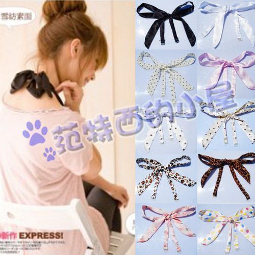 Double layer chiffon halter-neck steps bow bra underwear invisible shoulder strap 31 10
