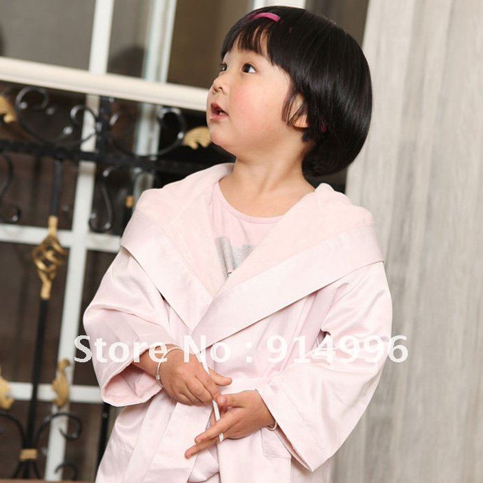 DOUBLE LAYER MICROFIBER ROBES  FOR LIVELY CHILDREN KID CLOTHES