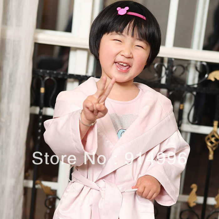 DOUBLE LAYER MICROFIBER ROBES  FOR LIVELY CHILDREN KIDS EVENING GOWN