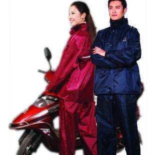 Double layer motorcycle luminous set raincoat split water n211-7a