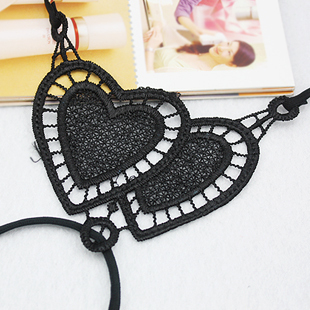 Double love knitted embroidery cotton back cross shoulder strap pectoral girdle underwear belt