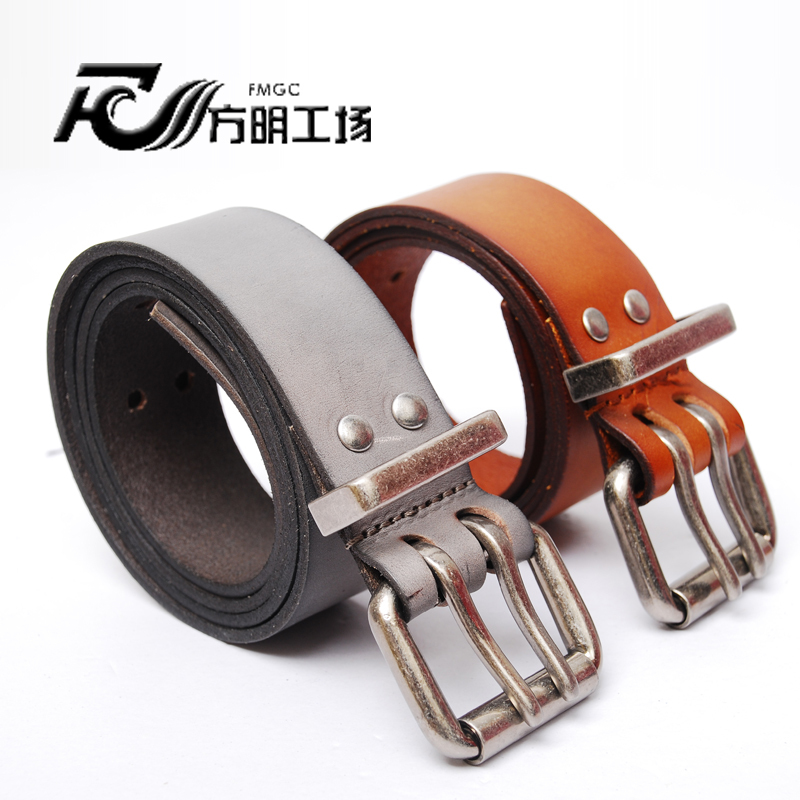 Double male genuine leather first layer of cowhide belt business casual all-match lengthen wide belt accessories