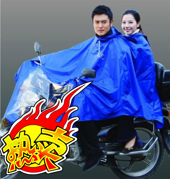 Double motorcycle poncho raincoat single double dual plus size lengthen n231 ,Free shipping