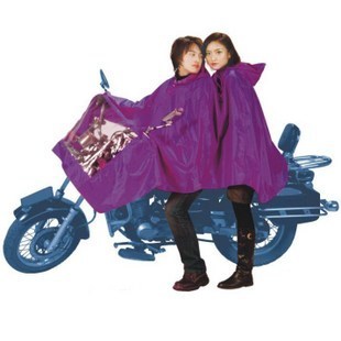 Double motorcycle raincoat ride Burberry plus size poncho safety type thickening