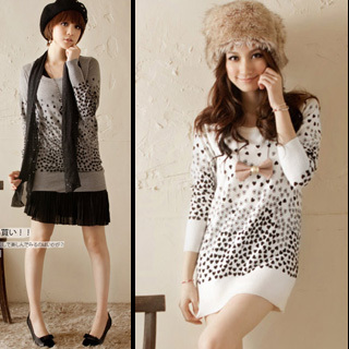 Double r atthere 3807 autumn small heart crocheted sweater 260g all-match bag