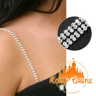 Double underwear shoulder strap rhinestone underwear belt pectoral girdle bra shoulder strap double-shoulder bra belt