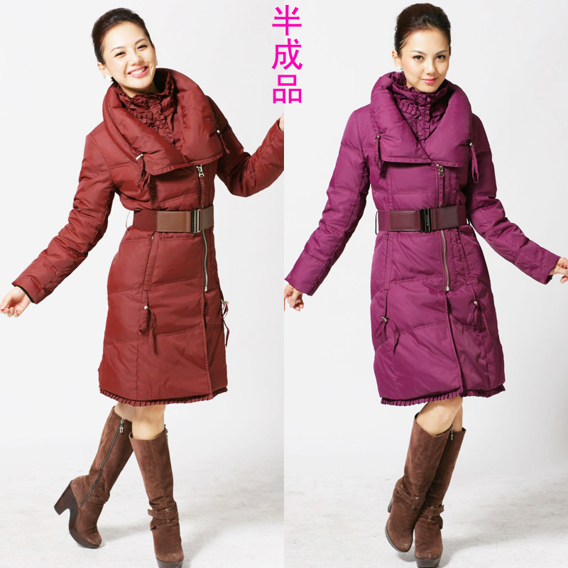 Down coat semi finished clothing leather women's 942  Partially prepared products