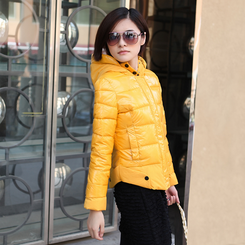Down coat Women 2012 winter slim glossy short design women's down coat
