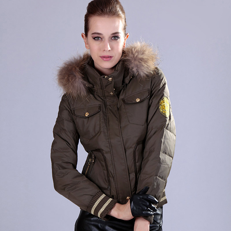 Down coat women short design slim trend gjs 7g311a