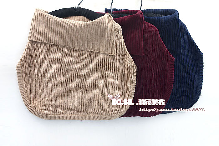 Dr29 fashion cloak waistcoat small cape yarn sweater female - 3