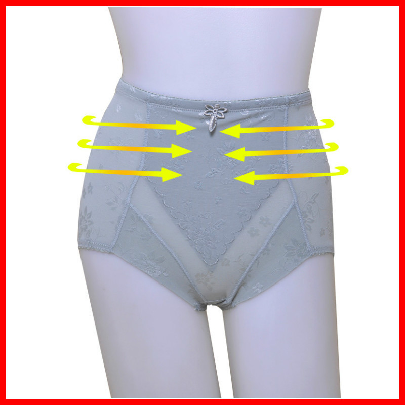 Drawing abdomen pants female butt-lifting panties plastic pants high waist slimming shaping beauty care breathable 2569 roll-up