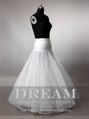Dream bride pannier wedding dress skirt slip hard network single boneless pannier