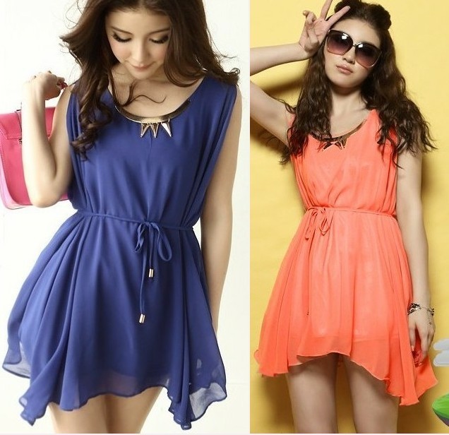 Dream honey metal paillette chiffon velvet dress irregular chiffon one-piece dress