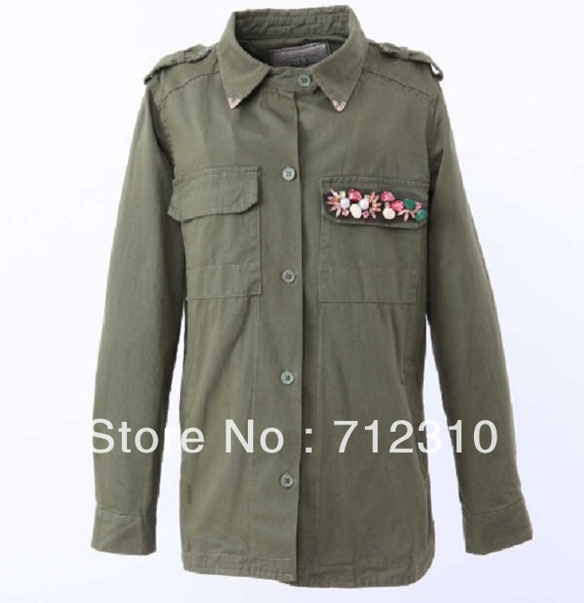 Drop Price--Free Shipping 2012 New Arrivals Fashion Women's Coat Cotton Overcoat Small Leisure Suit