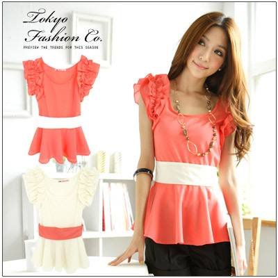 Drop Shipping,2012 New Arrival,Korean/Japan ladies Casual Fashion chiffon shirts,top blouse,women elegant charming shirts LP8024