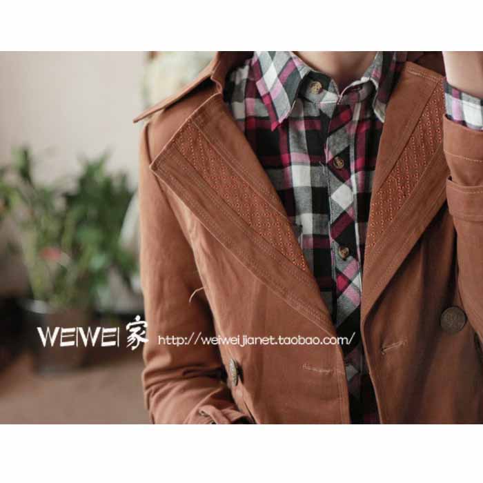 Drop shipping 2013 0.89kg brief all-match cotton-padded trench