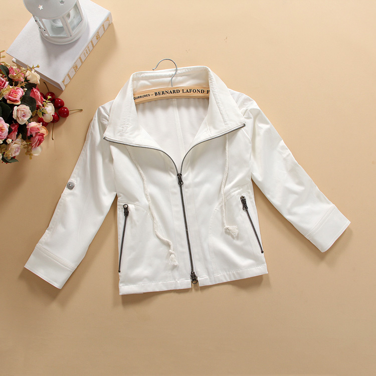 drop shipping 2013 379 fashion all-match wwd02c-081 zipper-up casual coat