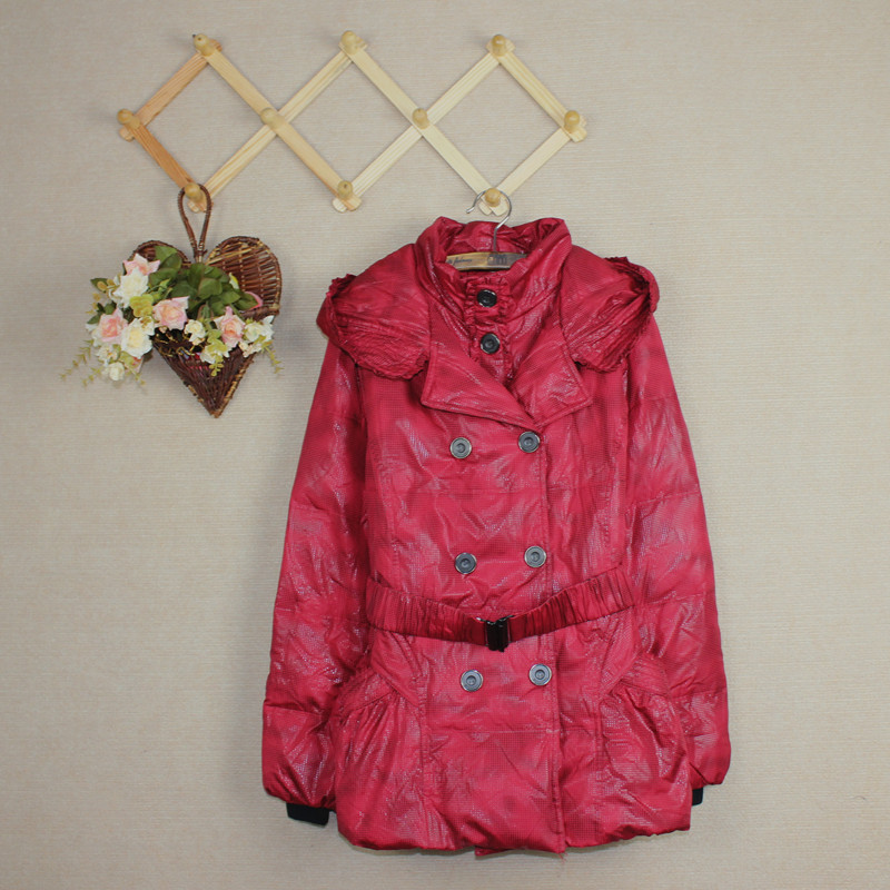 Drop shipping 2013  autumn and winter women's gradient size polka dot pattern down coat autumn and winter thermal warm down coat