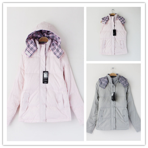 Drop shipping 2013  excellent detachable dual-use hooded down coat 80 goatswool -jk