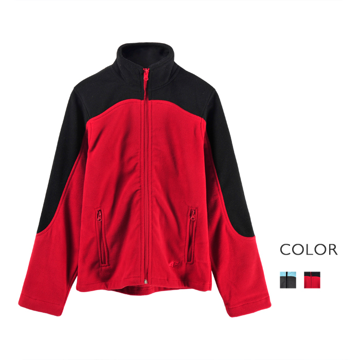 Drop shipping 2013 Fashion stand collar long-sleeve casual sports 2 colorant match fleece sweatshirt outerwear women's
