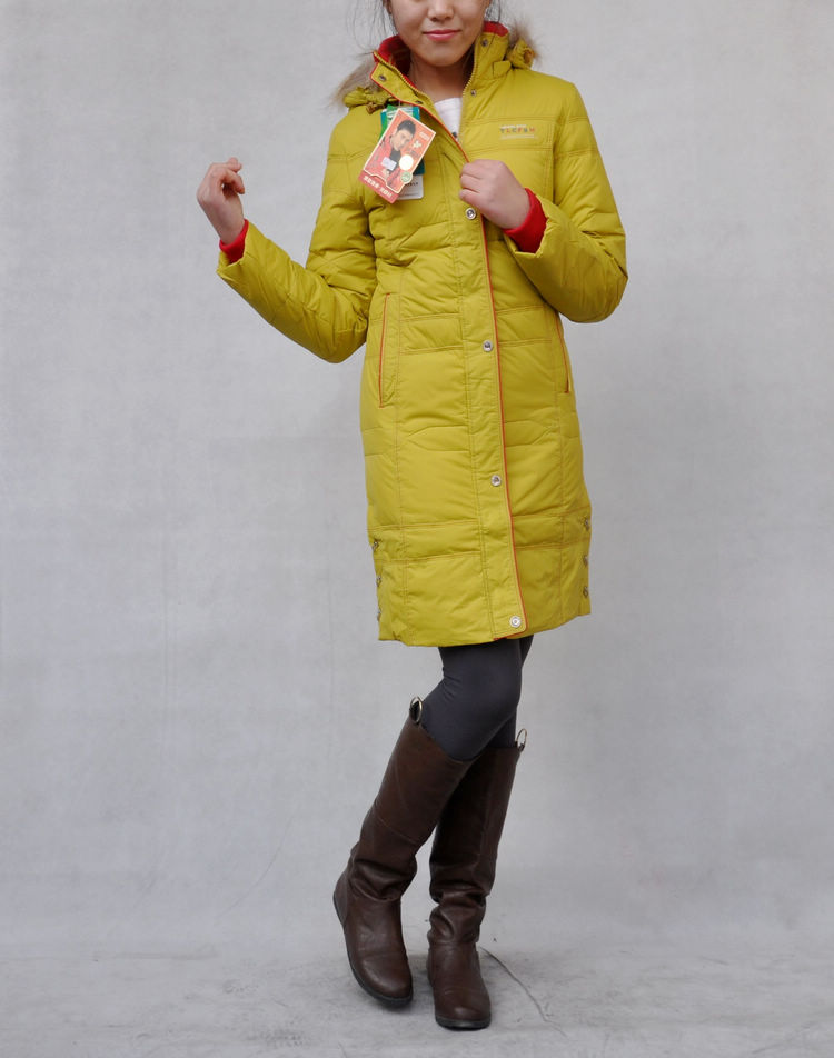 Drop shipping 2013 Medium-long with a hood moben medium-long down coat -jk