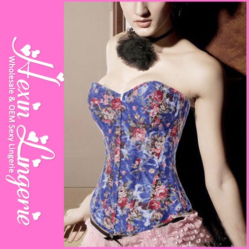 Drop shipping 2013 New Womens Plus Size Floral Sexy Corset 2XL 3XL 4XL 5XL 6XL LB4360