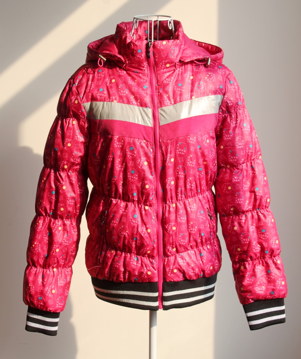 Drop shipping 2013 Polka dot white detachable cap short design down coat women