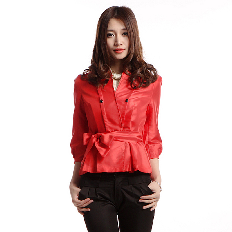 Drop shipping 2013  spring elegant women's fashion slim fashion vintage short jacket -jk