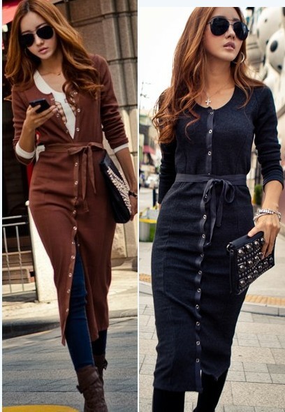Drop shipping 2013 Submissively clothing  single breasted slim knitted slim long design trench outerwear belt -wjk