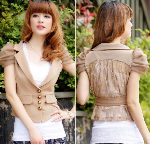 Drop shipping 2013  vintage blazer sunscreen outerwear coat summer lace cardigan female -jk