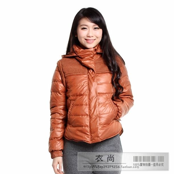 Drop shipping 2013  winter women's isn't fairy rubber red thickening with a hood down coat 4185 -wjk