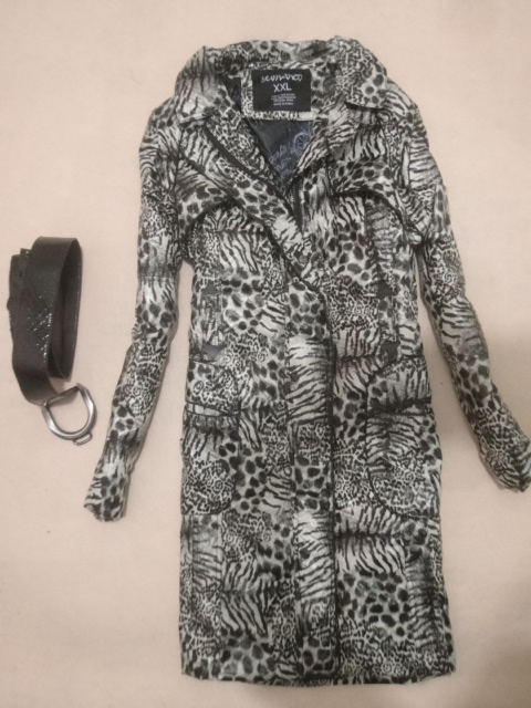 Drop shipping 2013 women's medium-long leopard print down coat women's slim down jacket plus size wjk