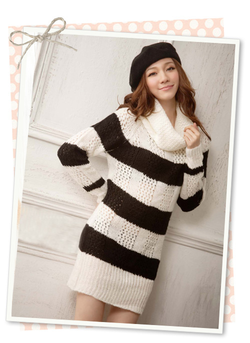 drop shipping Clothing raider r3503 2012 autumn turtleneck knitted sweater one-piece dress 420g