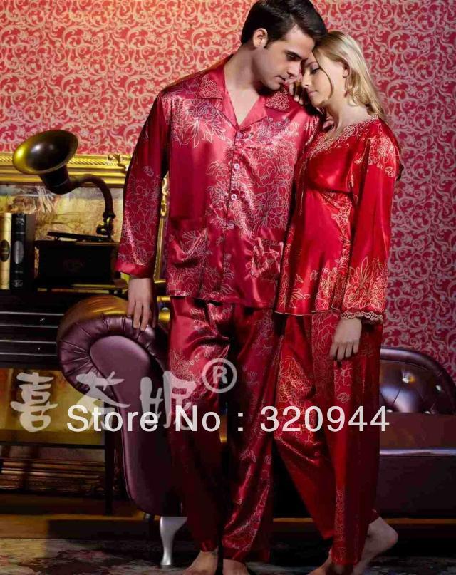 Drop shipping popular Xi Fanny Women Long-sleeve silk robe quality sleepwear Women's size M L XL 12870