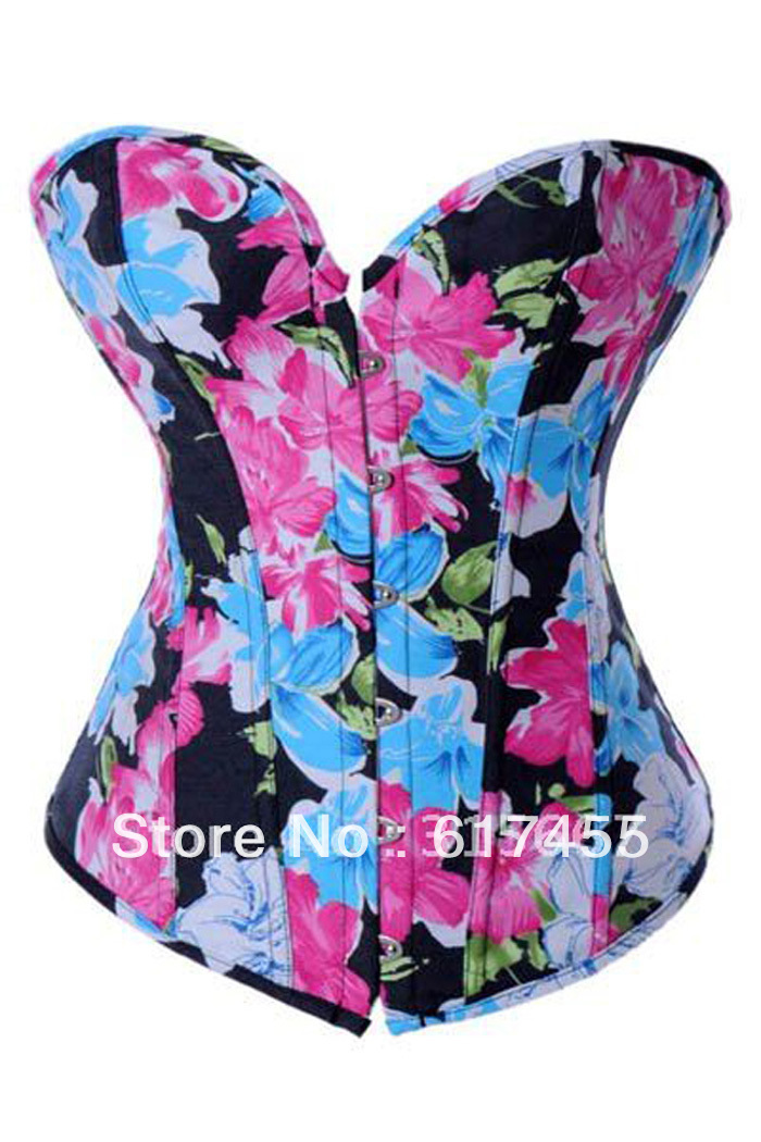 Dropshiping Women shaper sexy lingerie denim colorful Corset
